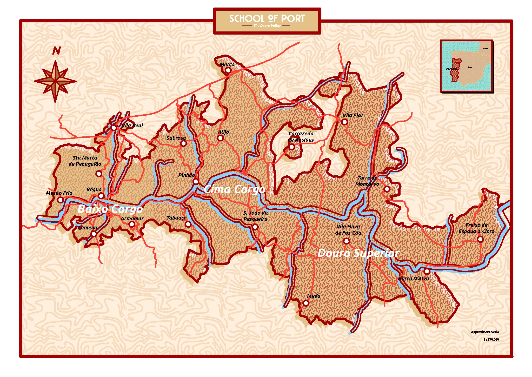 Douro Demarcated Region Map 2