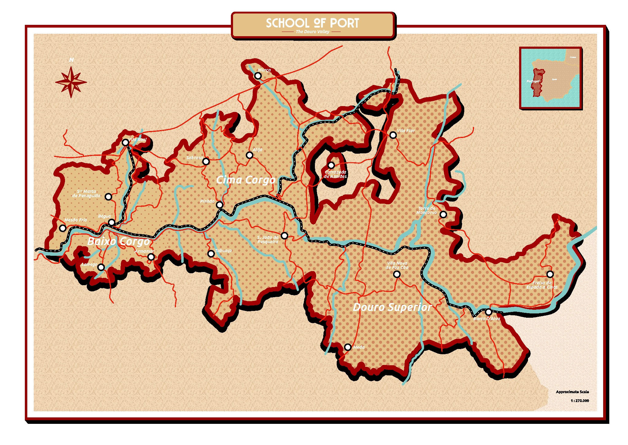 Douro Demarcated Region Map 1